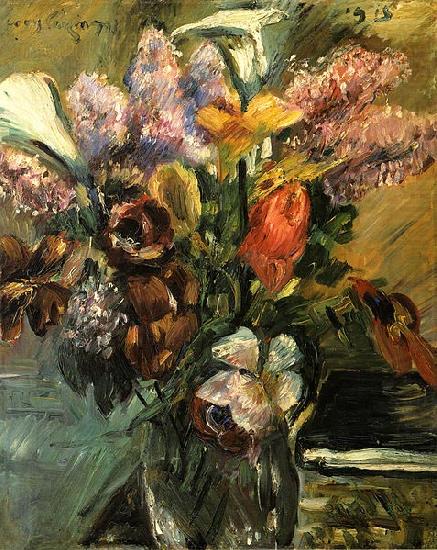 Tulpen, Flieder und Kalla, Lovis Corinth